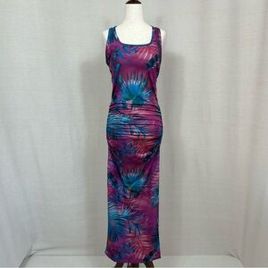 Tropical Print Maxi Dress